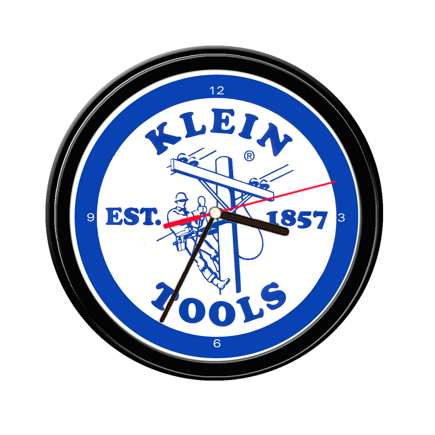 241__electrician klein tools wall clock